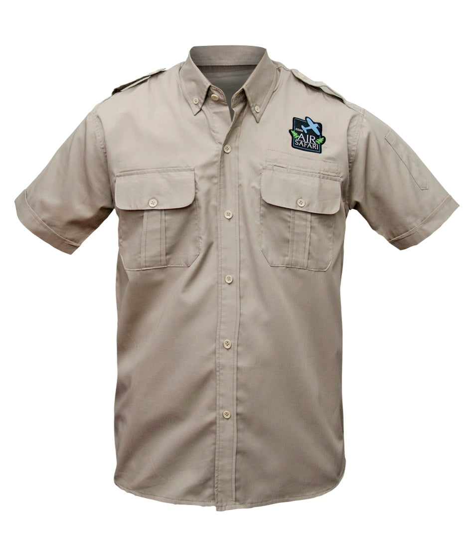 Men's Pilot Polo Khaki - Asian Air Safari