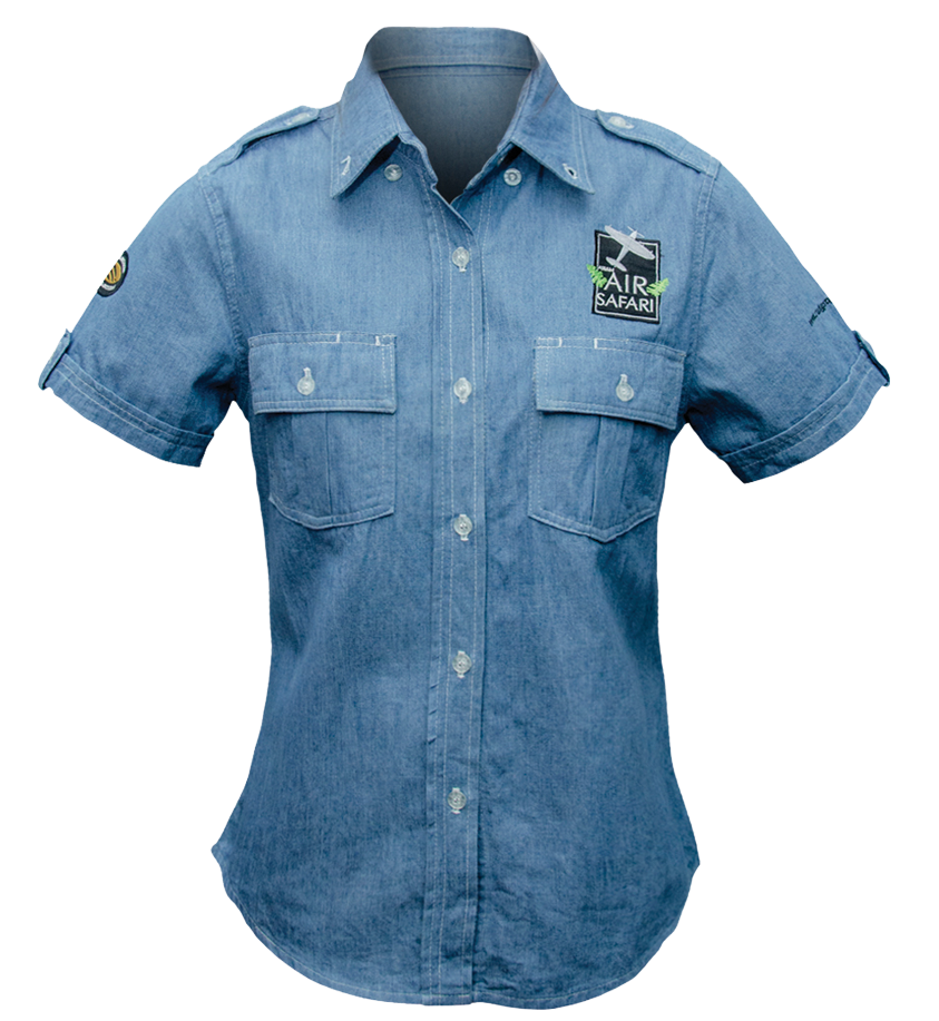 Ladies Denim Polo - Asian Air Safari x Rudy Project